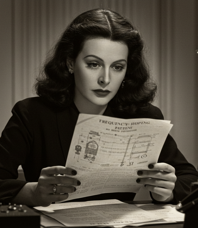Actress Heddy Lamarr invented radio frequency-hopping